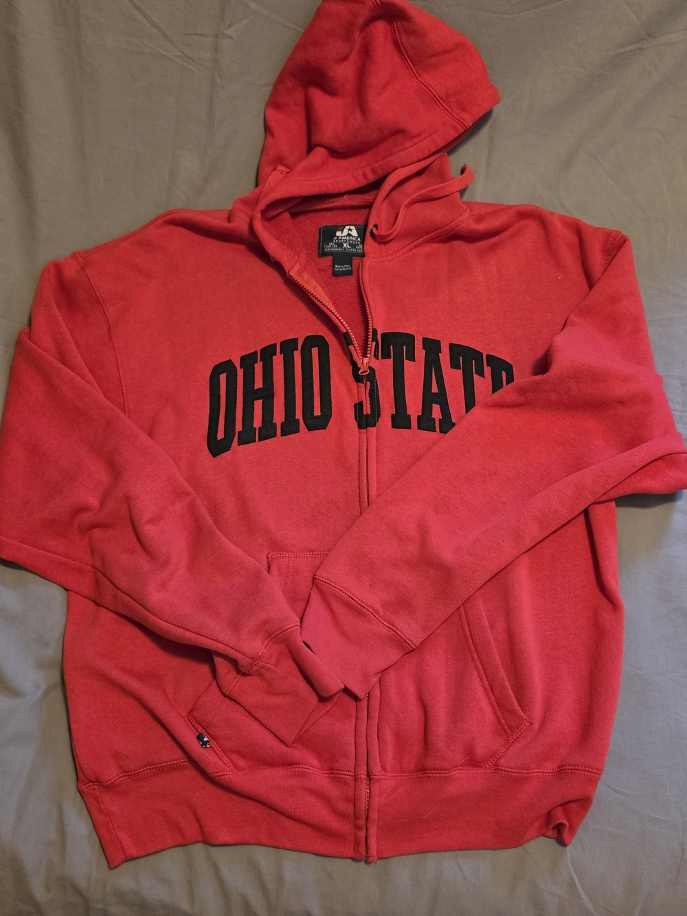 Ohio State Full‑Zip Hoodie Jacket in Red